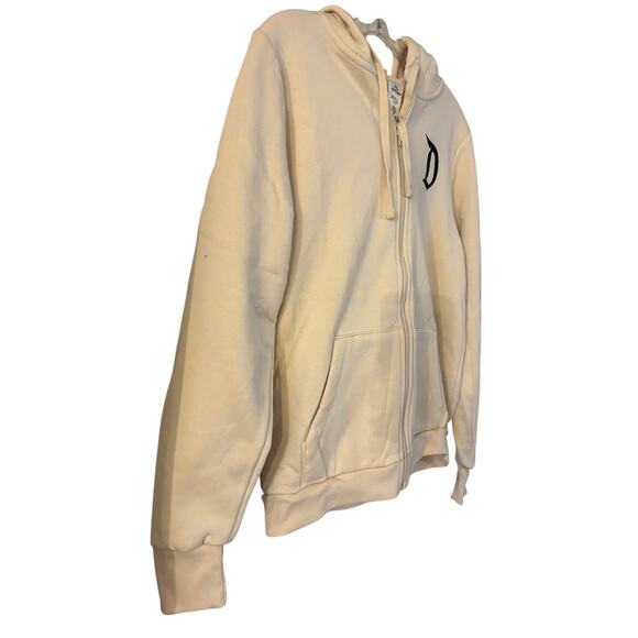 Rhinestone Mickey Mouse Disneyland Park Zip Up Hoodie Beige S Sweatshirt NWOT - Picture 4 of 7